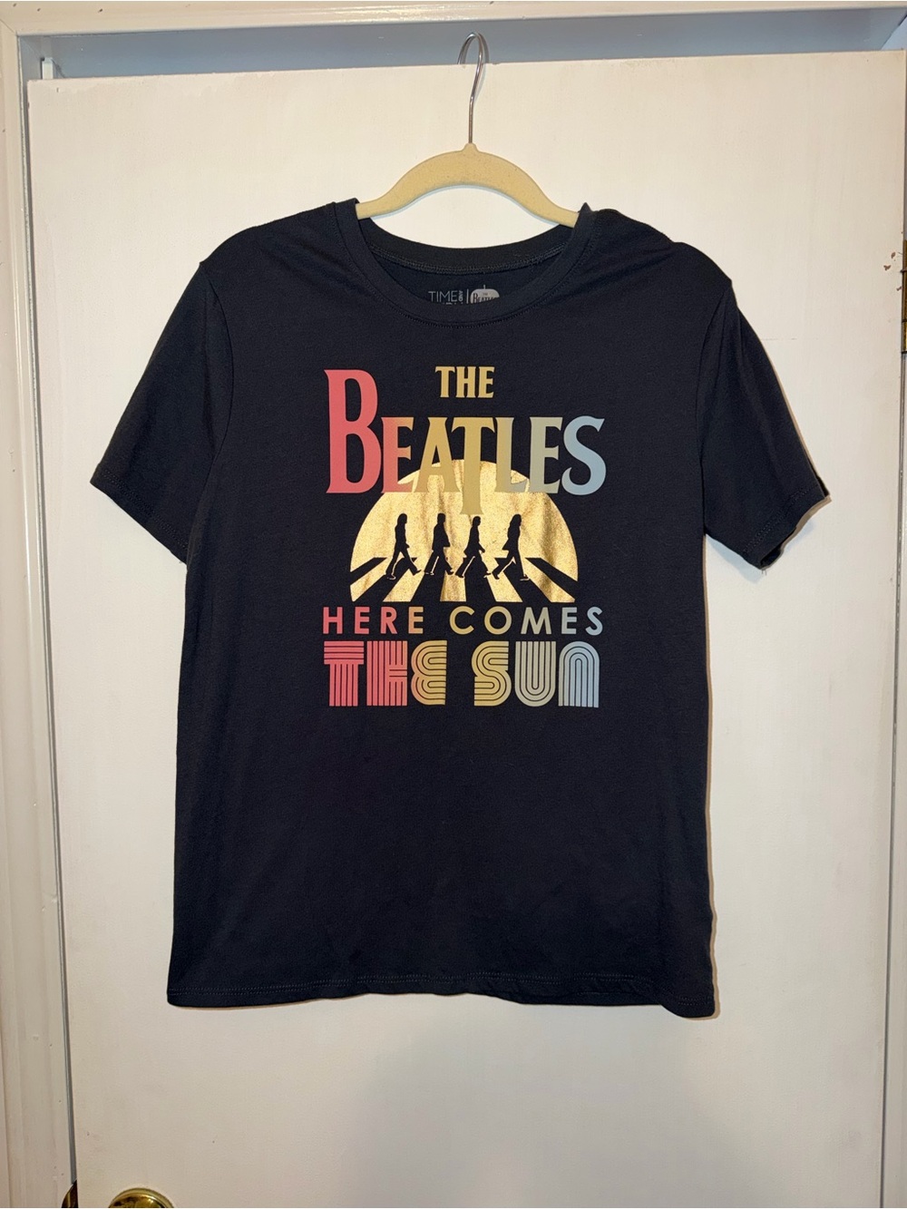 Time and Tru Kids Black Beatles 'Here Comes The Sun' Graphic Tee